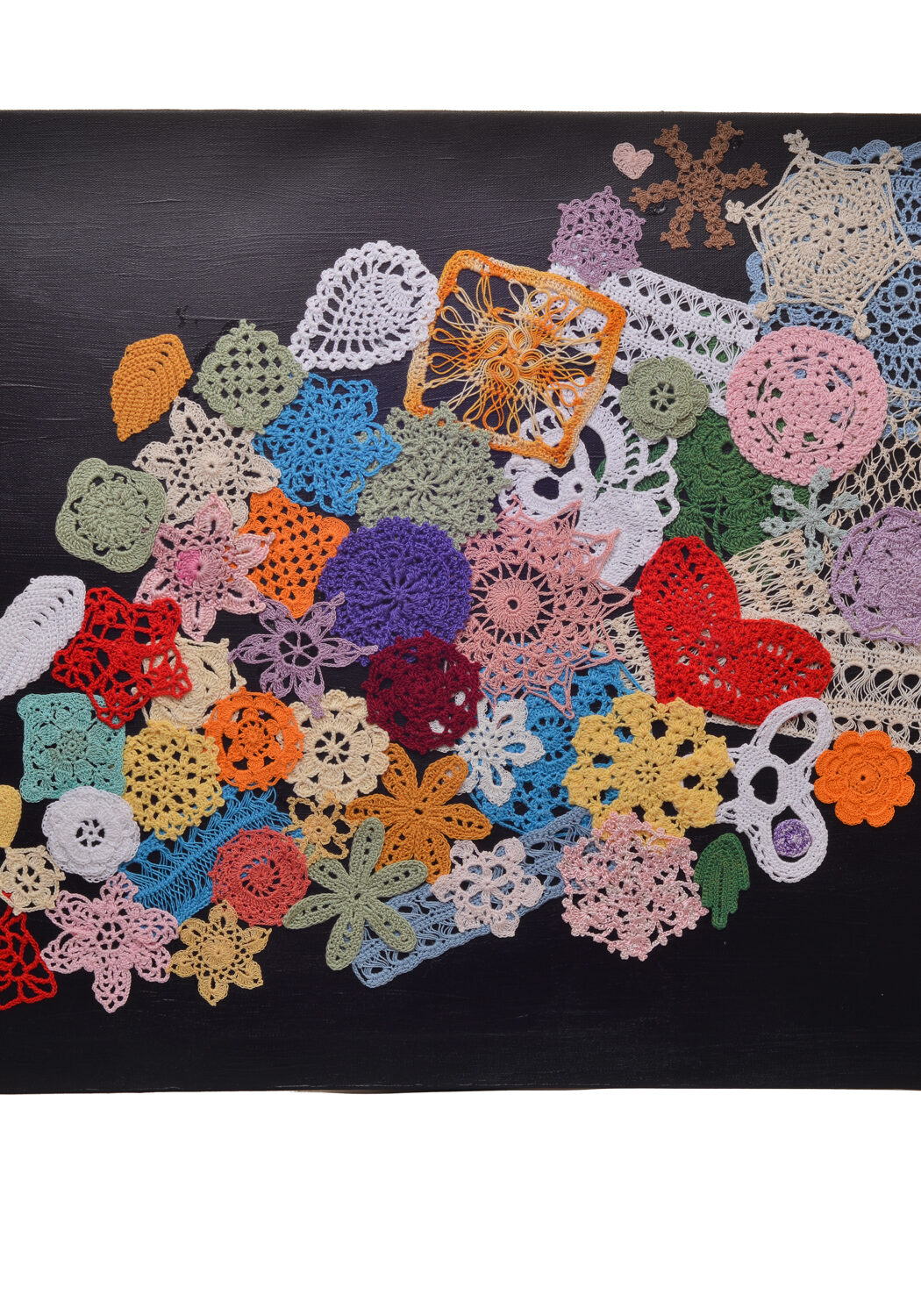 A Touch of Color by guild member Rita de Maintenon. Patience Makes Perfect will be on display in the focus gallery upstairs at the Folk Art Center from April 26–July 13, 2025.